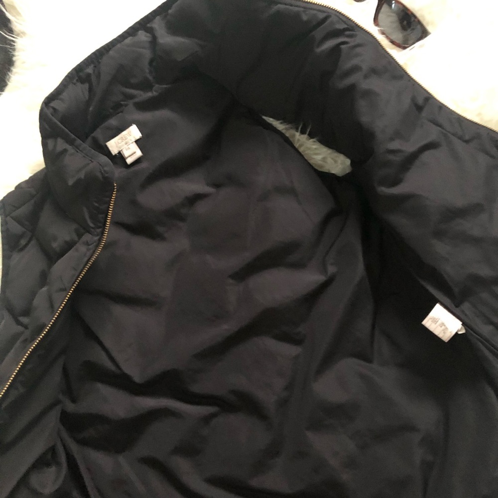 J. Crew Black Puffer Vest - Picture 4 of 4